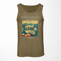 Thumbnail for VINTAGE G4107 - The First Flight Cover - Designed Tank Tops design on greenarmy