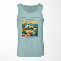 Thumbnail for VINTAGE G4107 - The First Flight Cover - Designed Tank Tops design on lightgreen