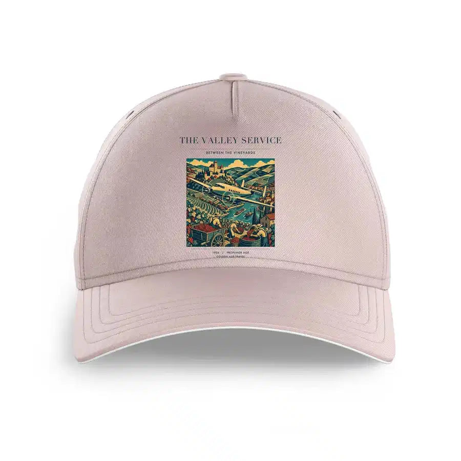 VINTAGE G4110 - The Valley Service - Printed Hat design on pink