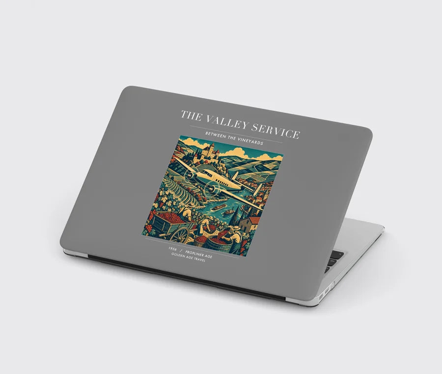 VINTAGE G4110 - The Valley Service - Designed MacBook Cases design on gray