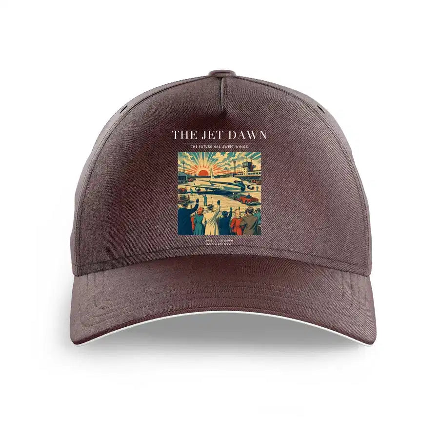 VINTAGE G4113 - The Jet Dawn - Printed Hat design on brown