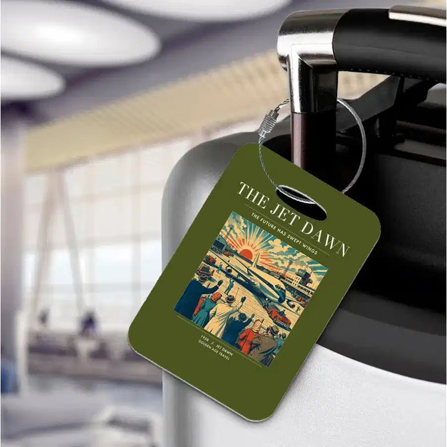 VINTAGE G4113 - The Jet Dawn - Acrylic Luggage Tags design on greenarmy