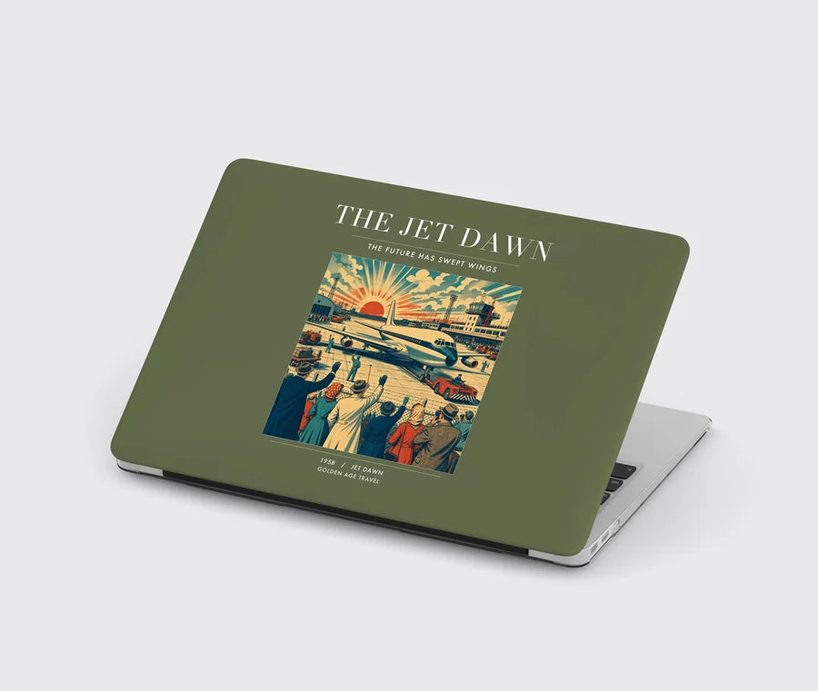 VINTAGE G4113 - The Jet Dawn - Designed MacBook Cases design on greenarmy