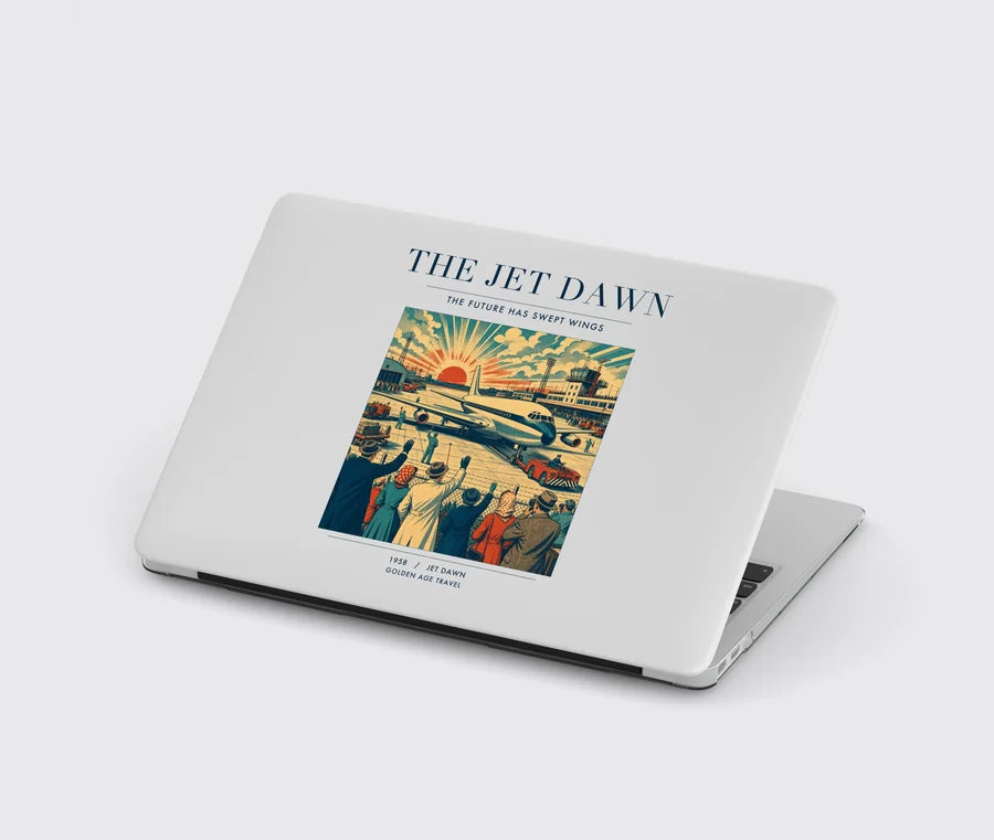 VINTAGE G4113 - The Jet Dawn - Designed MacBook Cases design on lightgray