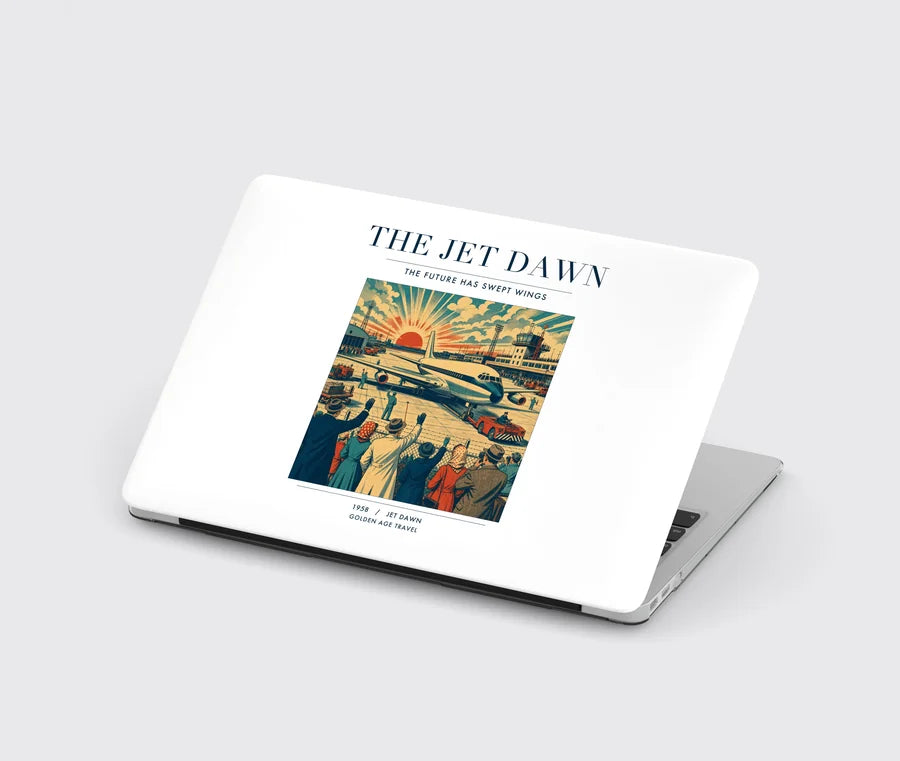 VINTAGE G4113 - The Jet Dawn - Designed MacBook Cases design on white