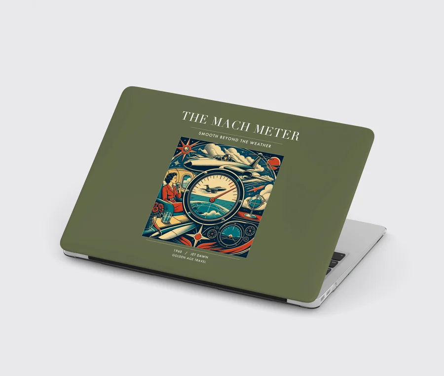 VINTAGE G4115 - The Mach Meter - Designed MacBook Cases design on greenarmy