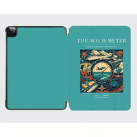 Thumbnail for VINTAGE G4115 - The Mach Meter - Designed iPad & Samsung Tablet Cases design on turquoise ipad