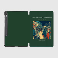 Thumbnail for VINTAGE G4117 - The Midnight Transfer - Designed iPad & Samsung Tablet Cases design on darkgreen samsung