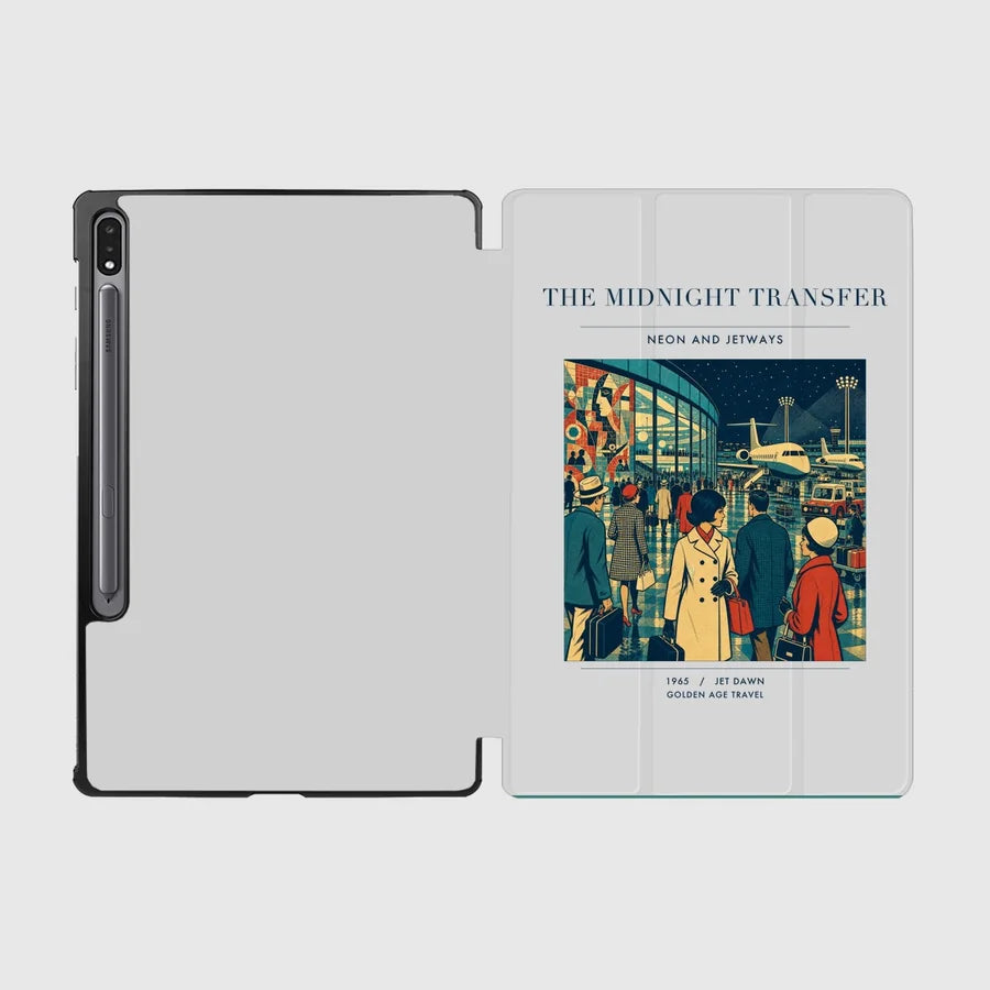 VINTAGE G4117 - The Midnight Transfer - Designed iPad & Samsung Tablet Cases design on lightgray samsung