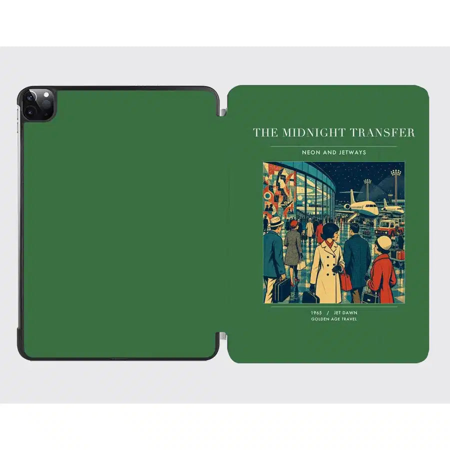 VINTAGE G4117 - The Midnight Transfer - Designed iPad & Samsung Tablet Cases design on green ipad