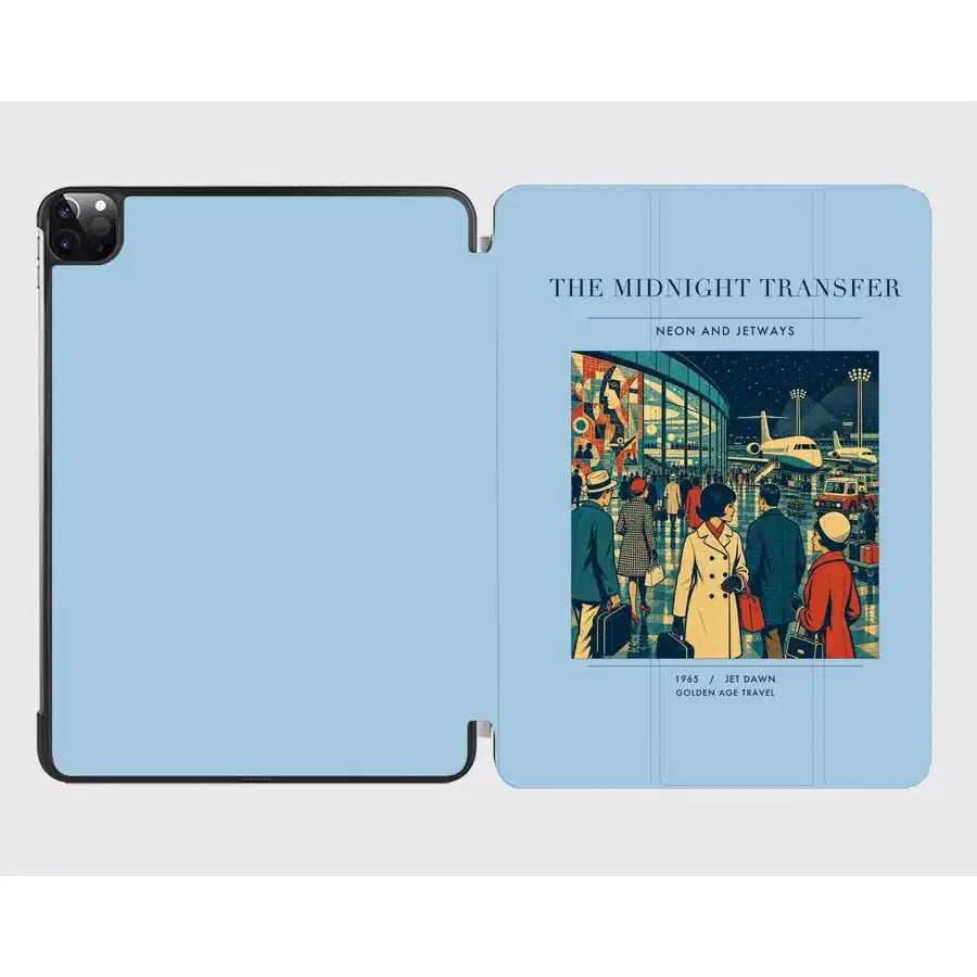 VINTAGE G4117 - The Midnight Transfer - Designed iPad & Samsung Tablet Cases design on lightblue ipad