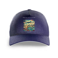 Thumbnail for VINTAGE G4118 - The Island Jetport - Printed Hat design on darkblue