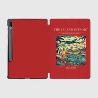 Thumbnail for VINTAGE G4118 - The Island Jetport - Designed iPad & Samsung Tablet Cases design on red samsung