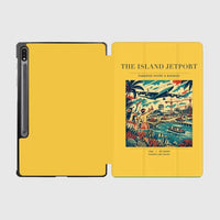 Thumbnail for VINTAGE G4118 - The Island Jetport - Designed iPad & Samsung Tablet Cases design on yellow samsung