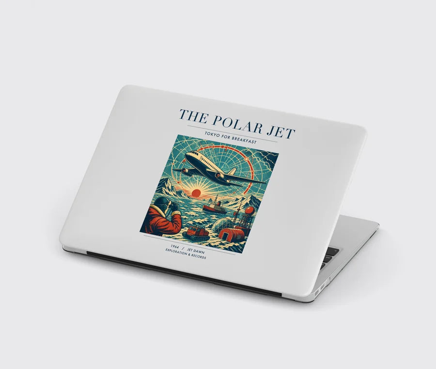 VINTAGE G4119 - The Polar Jet - Designed MacBook Cases design on lightgray