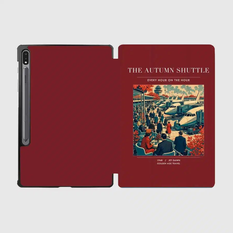 VINTAGE G4120 - The Autumn Shuttle - Designed iPad & Samsung Tablet Cases design on darkred samsung