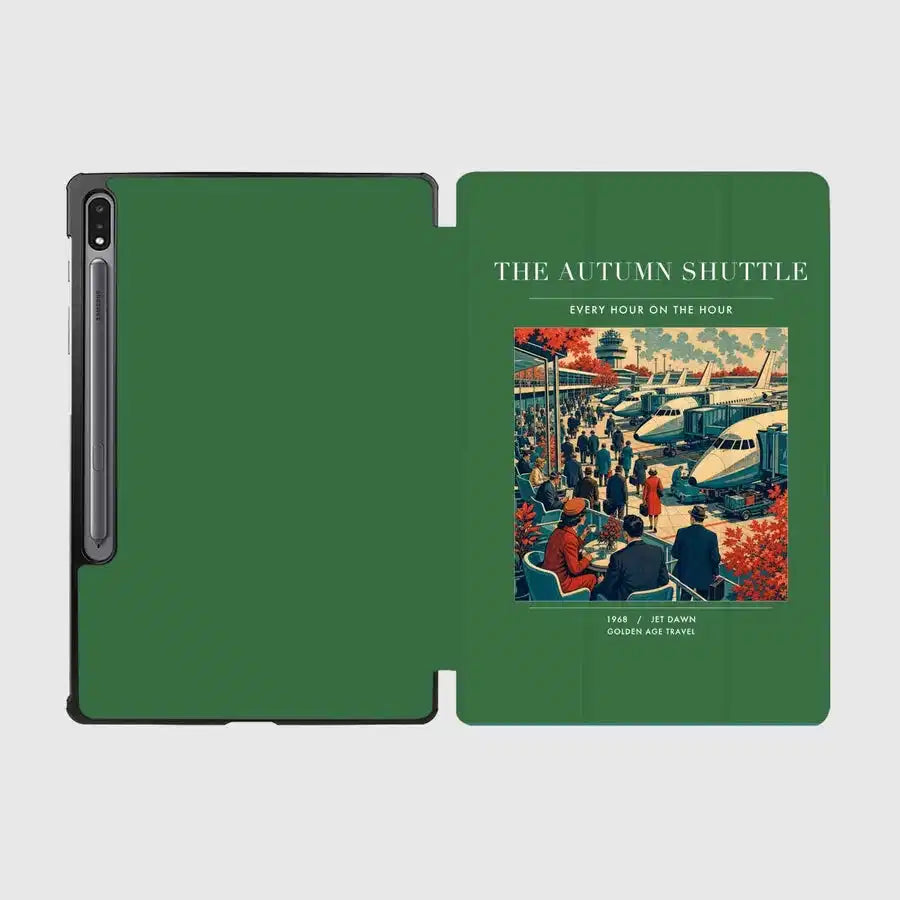 VINTAGE G4120 - The Autumn Shuttle - Designed iPad & Samsung Tablet Cases design on green samsung