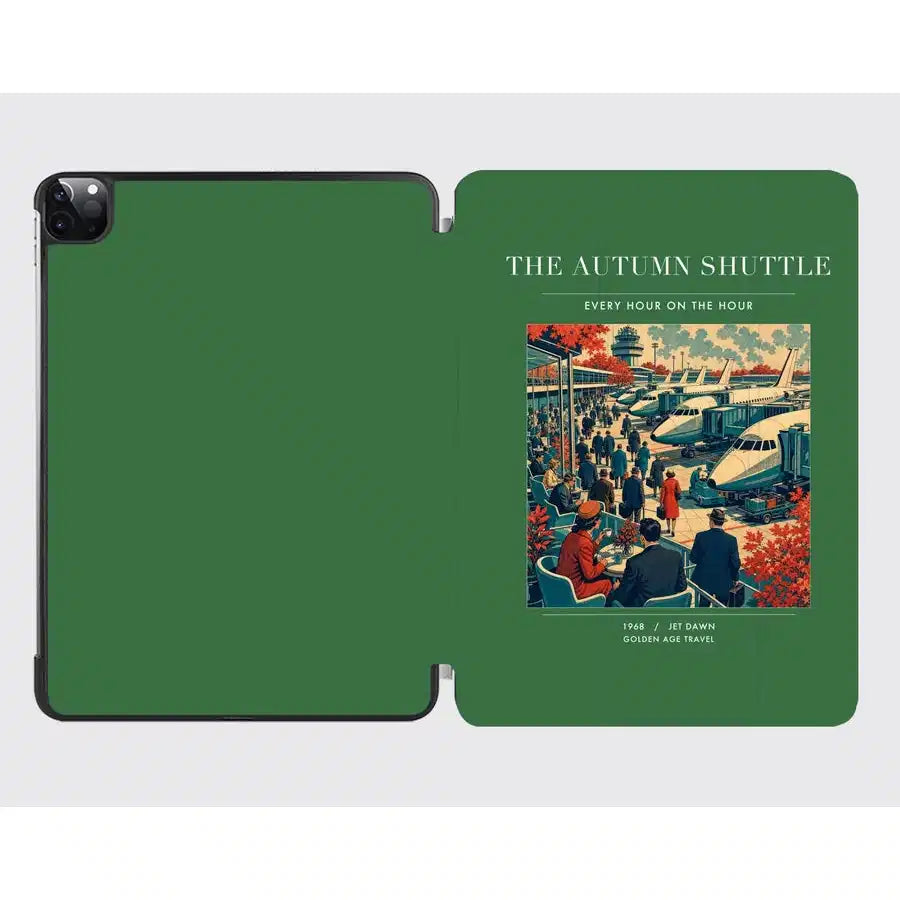 VINTAGE G4120 - The Autumn Shuttle - Designed iPad & Samsung Tablet Cases design on green ipad