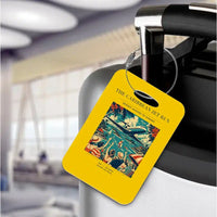 Thumbnail for VINTAGE G4122 - The Caribbean Jet Run - Acrylic Luggage Tags design on yellow