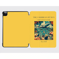Thumbnail for VINTAGE G4122 - The Caribbean Jet Run - Designed iPad & Samsung Tablet Cases design on yellow ipad