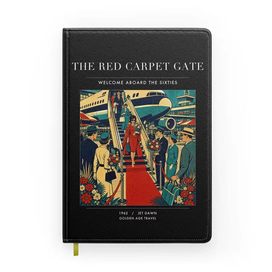 VINTAGE G4124 - The Red Carpet Gate - Designed Notebooks design on black