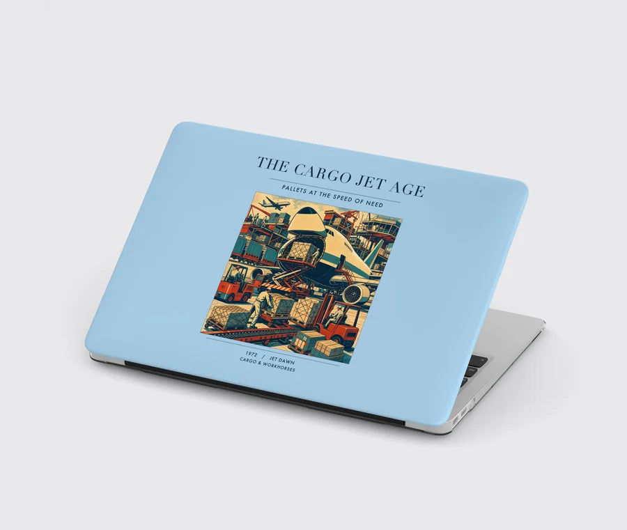 VINTAGE G4125 - The Cargo Jet Age - Designed MacBook Cases design on lightblue