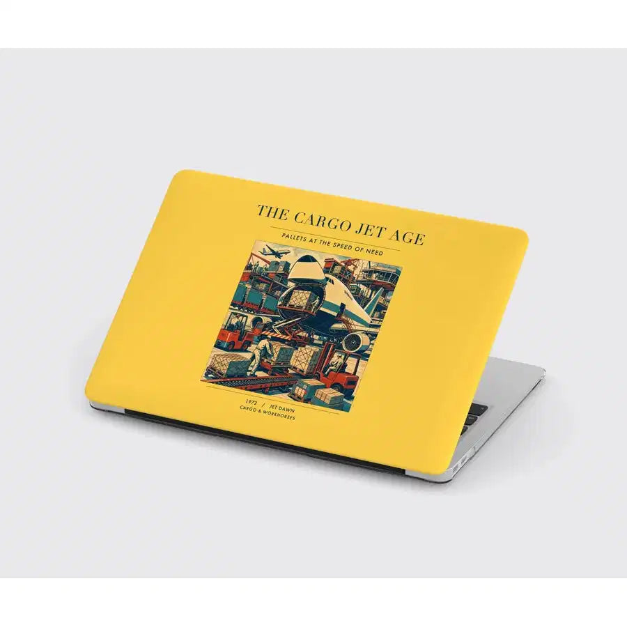 VINTAGE G4125 - The Cargo Jet Age - Designed MacBook Cases design on yellow