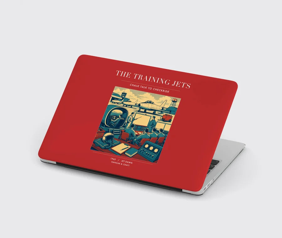 VINTAGE G4126 - The Training Jets - Designed MacBook Cases design on red