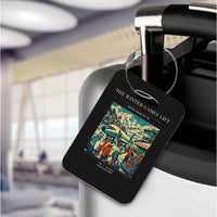 Thumbnail for VINTAGE G4130 - The Winter Games Lift - Acrylic Luggage Tags design on black