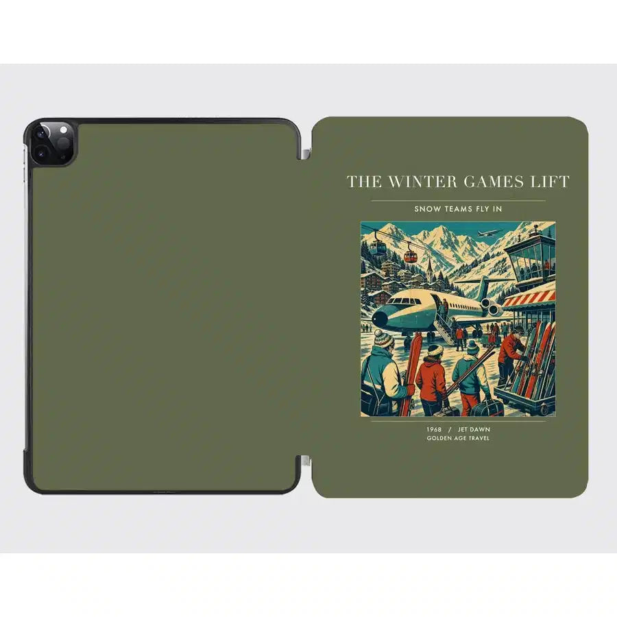 VINTAGE G4130 - The Winter Games Lift - Designed iPad & Samsung Tablet Cases design on greenarmy ipad