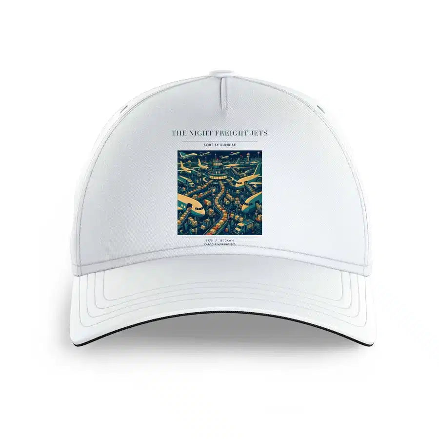 VINTAGE G4133 - The Night Freight Jets - Printed Hat design on white
