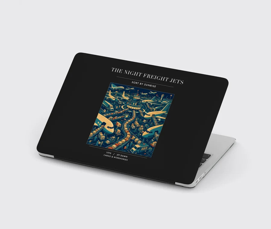 VINTAGE G4133 - The Night Freight Jets - Designed MacBook Cases design on black