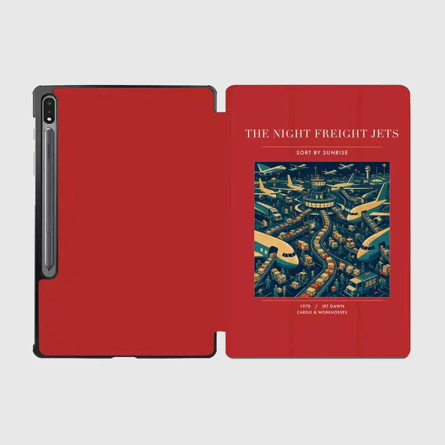 VINTAGE G4133 - The Night Freight Jets - Designed iPad & Samsung Tablet Cases design on red samsung