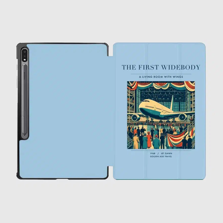 VINTAGE G4134 - The First Widebody - Designed iPad & Samsung Tablet Cases design on lightblue samsung