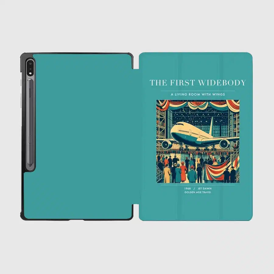 VINTAGE G4134 - The First Widebody - Designed iPad & Samsung Tablet Cases design on turquoise samsung