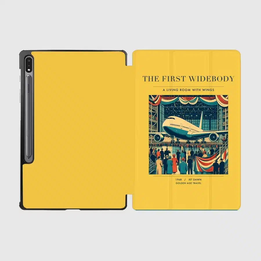 VINTAGE G4134 - The First Widebody - Designed iPad & Samsung Tablet Cases design on yellow samsung
