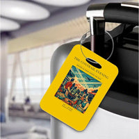Thumbnail for VINTAGE G4135 - The Contrail Evening - Acrylic Luggage Tags design on yellow