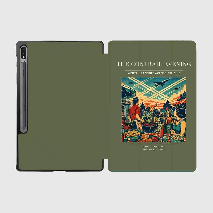 VINTAGE G4135 - The Contrail Evening - Designed iPad & Samsung Tablet Cases design on greenarmy samsung