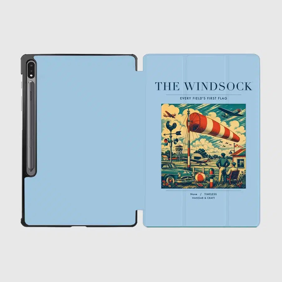 VINTAGE G4136 - The Windsock - Designed iPad & Samsung Tablet Cases design on lightblue samsung