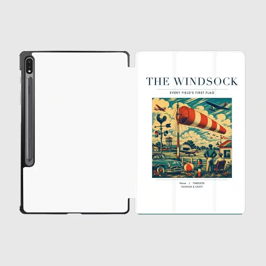 VINTAGE G4136 - The Windsock - Designed iPad & Samsung Tablet Cases design on white samsung