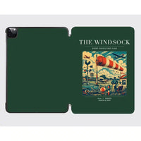 Thumbnail for VINTAGE G4136 - The Windsock - Designed iPad & Samsung Tablet Cases design on darkgreen ipad