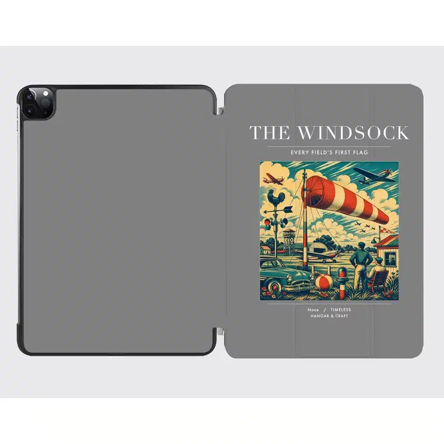 VINTAGE G4136 - The Windsock - Designed iPad & Samsung Tablet Cases design on gray ipad