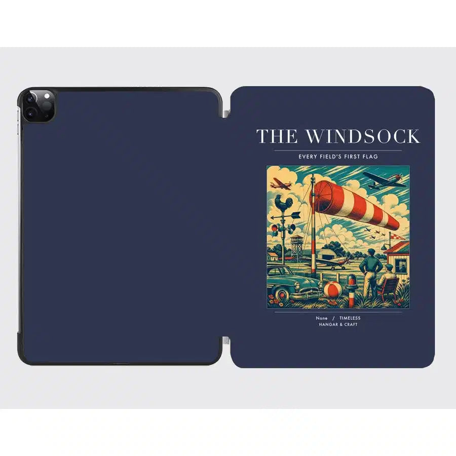VINTAGE G4136 - The Windsock - Designed iPad & Samsung Tablet Cases design on navyblue ipad