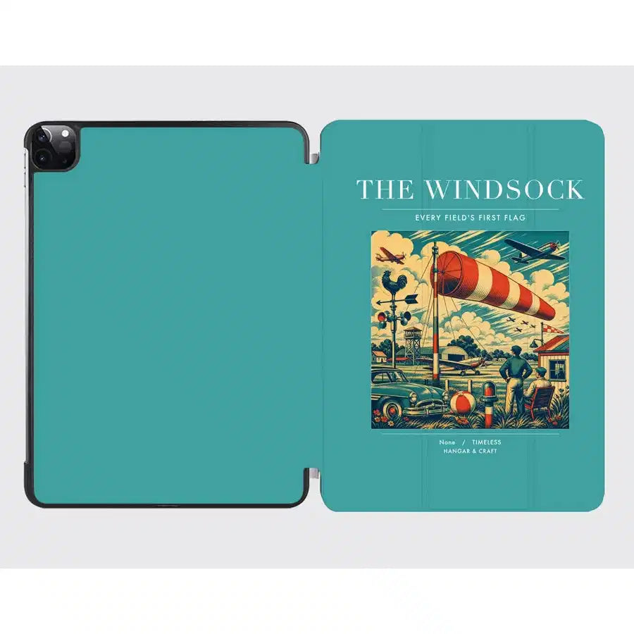 VINTAGE G4136 - The Windsock - Designed iPad & Samsung Tablet Cases design on turquoise ipad