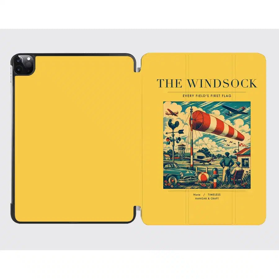 VINTAGE G4136 - The Windsock - Designed iPad & Samsung Tablet Cases design on yellow ipad