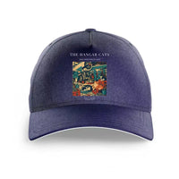 Thumbnail for VINTAGE G4137 - The Hangar Cats - Printed Hat design on darkblue