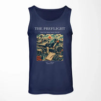 Thumbnail for VINTAGE G4138 - The Preflight - Designed Tank Tops design on darkblue