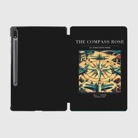 Thumbnail for VINTAGE G4139 - The Compass Rose - Designed iPad & Samsung Tablet Cases design on black samsung