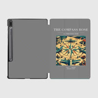 Thumbnail for VINTAGE G4139 - The Compass Rose - Designed iPad & Samsung Tablet Cases design on gray samsung