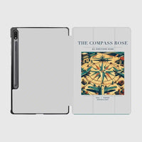 Thumbnail for VINTAGE G4139 - The Compass Rose - Designed iPad & Samsung Tablet Cases design on lightgray samsung